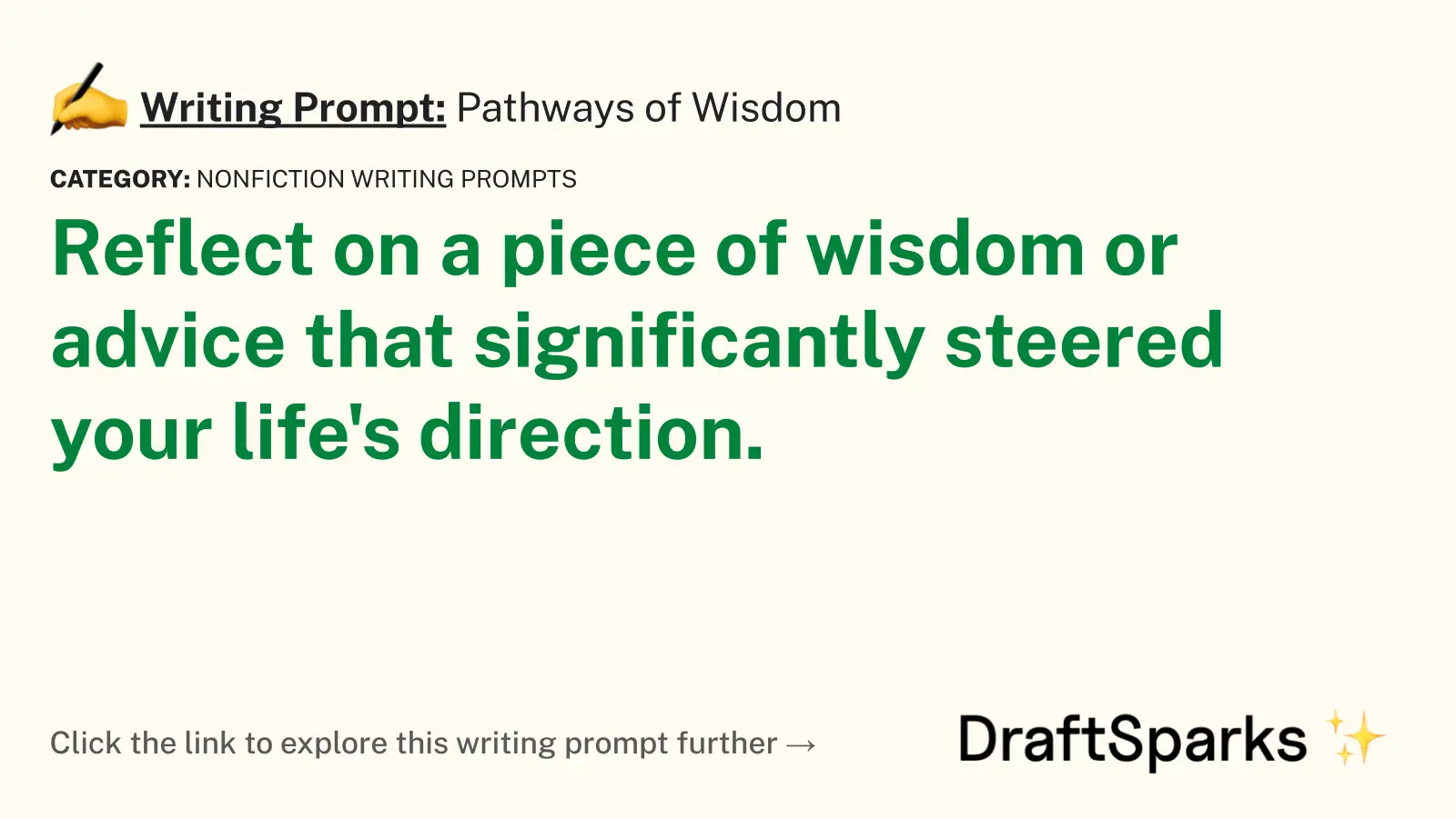 Pathways of Wisdom