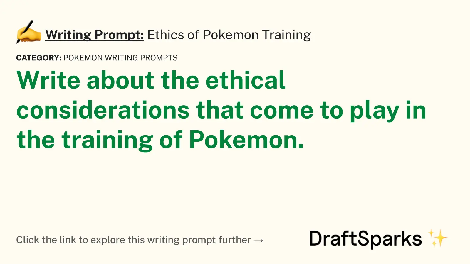 Ethics of Pokemon Training