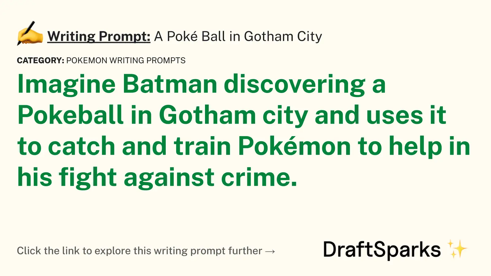 A Poké Ball in Gotham City