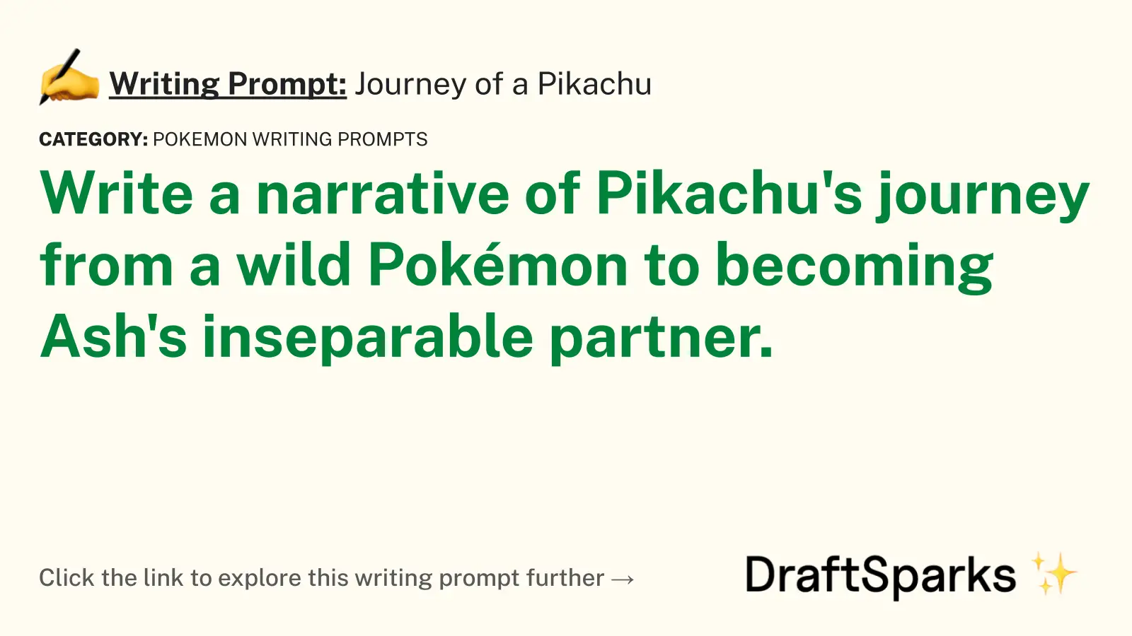 Journey of a Pikachu