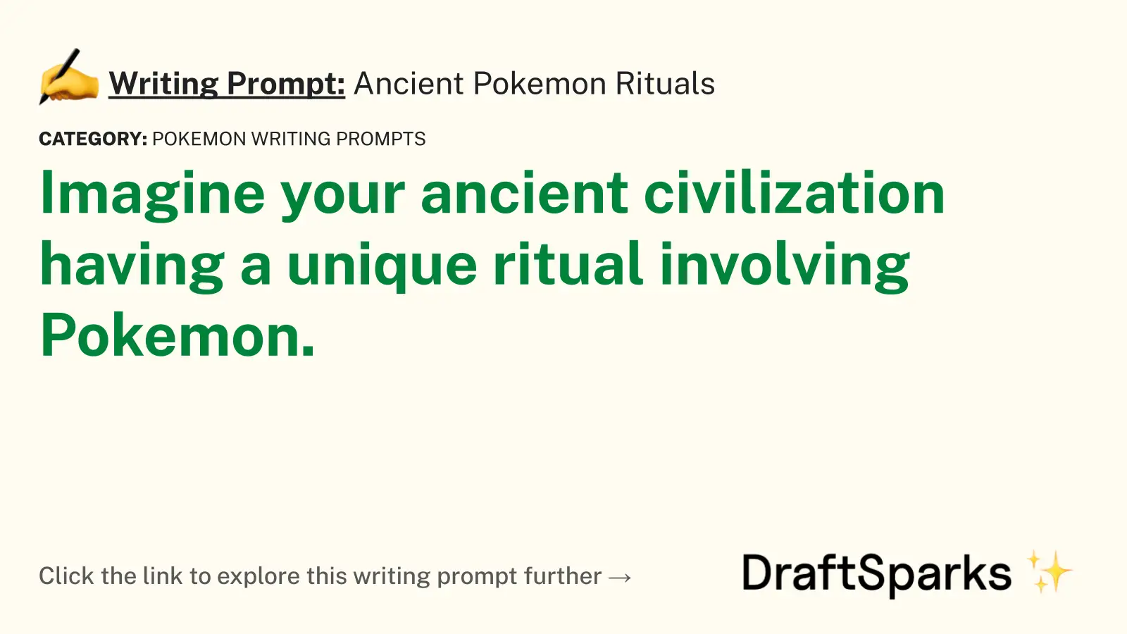 Ancient Pokemon Rituals