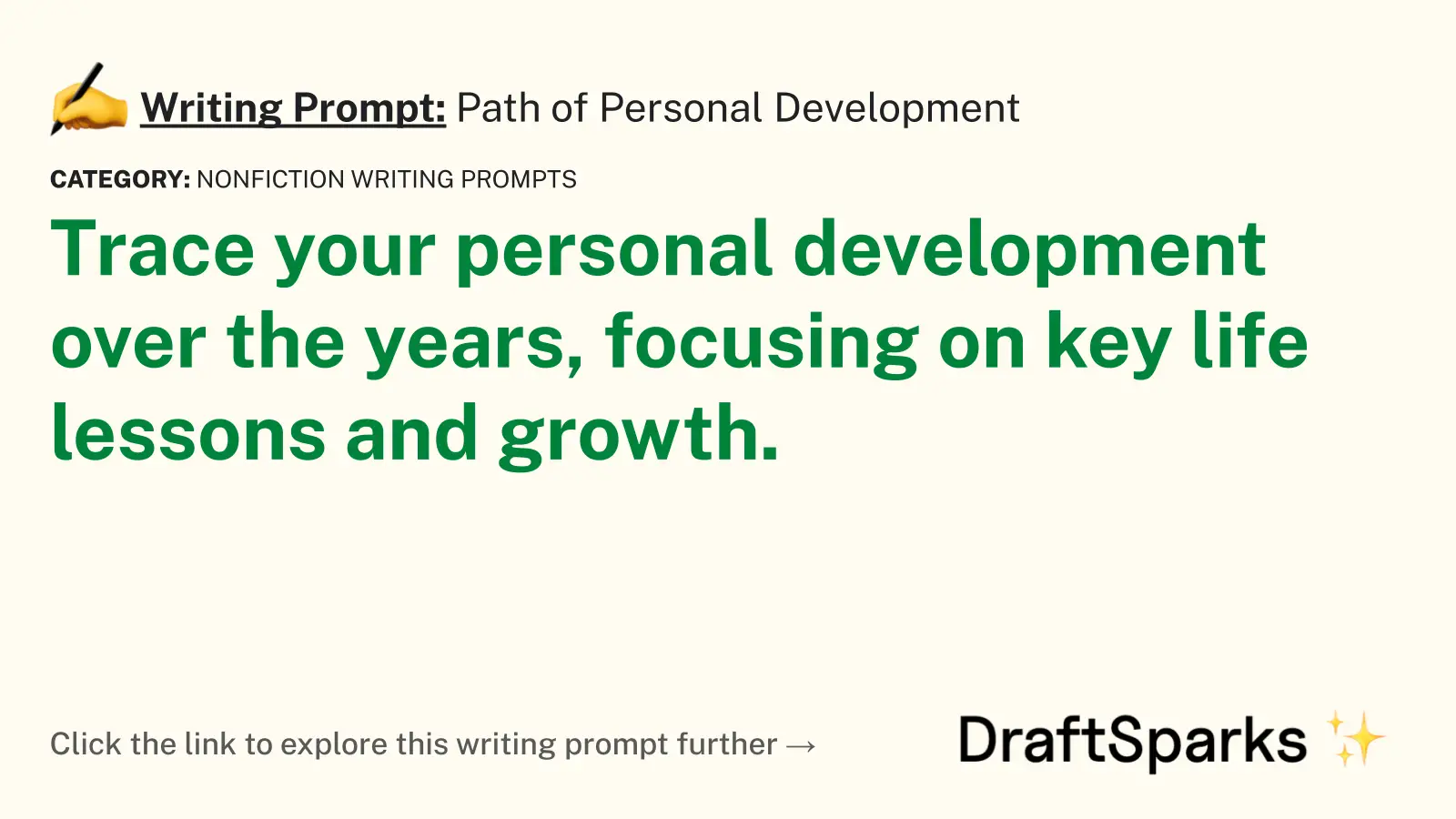 Path of Personal Development