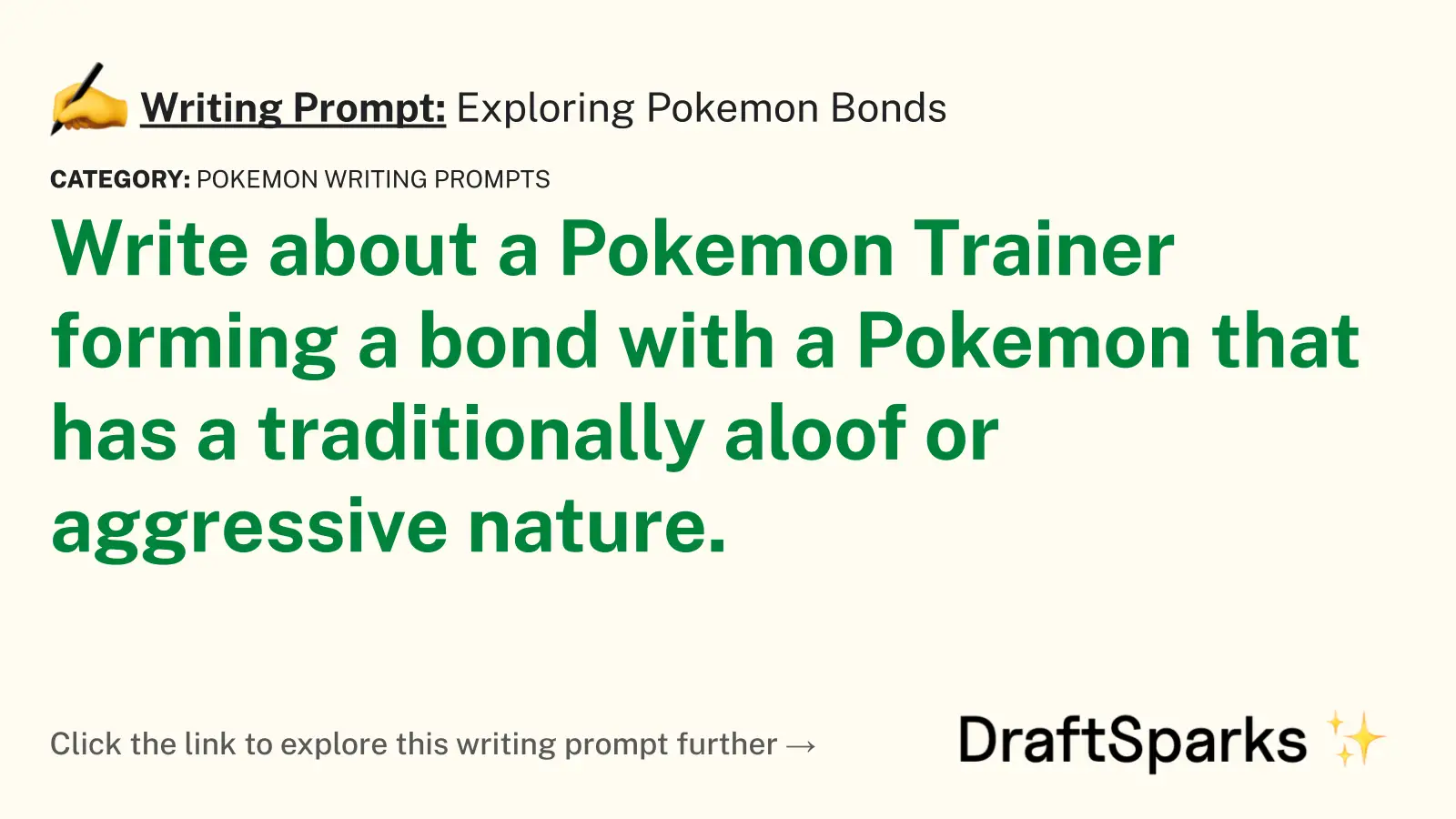 Exploring Pokemon Bonds