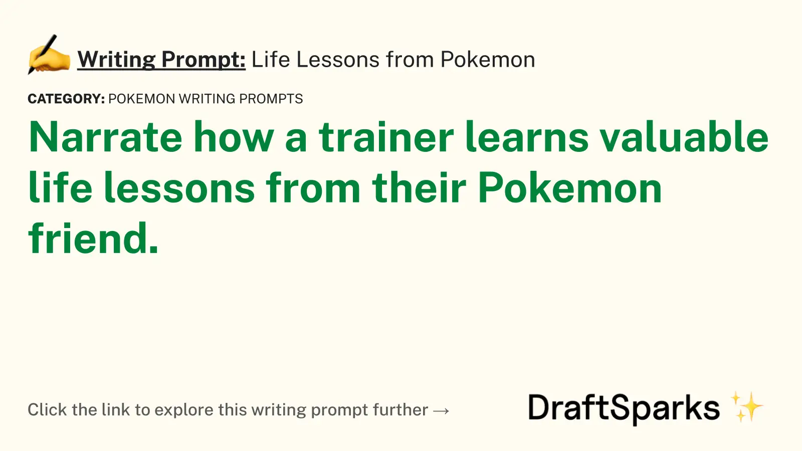 Life Lessons from Pokemon