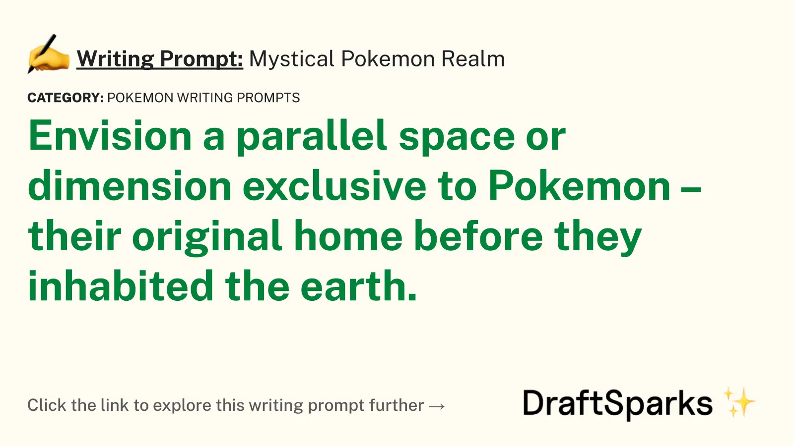 Mystical Pokemon Realm