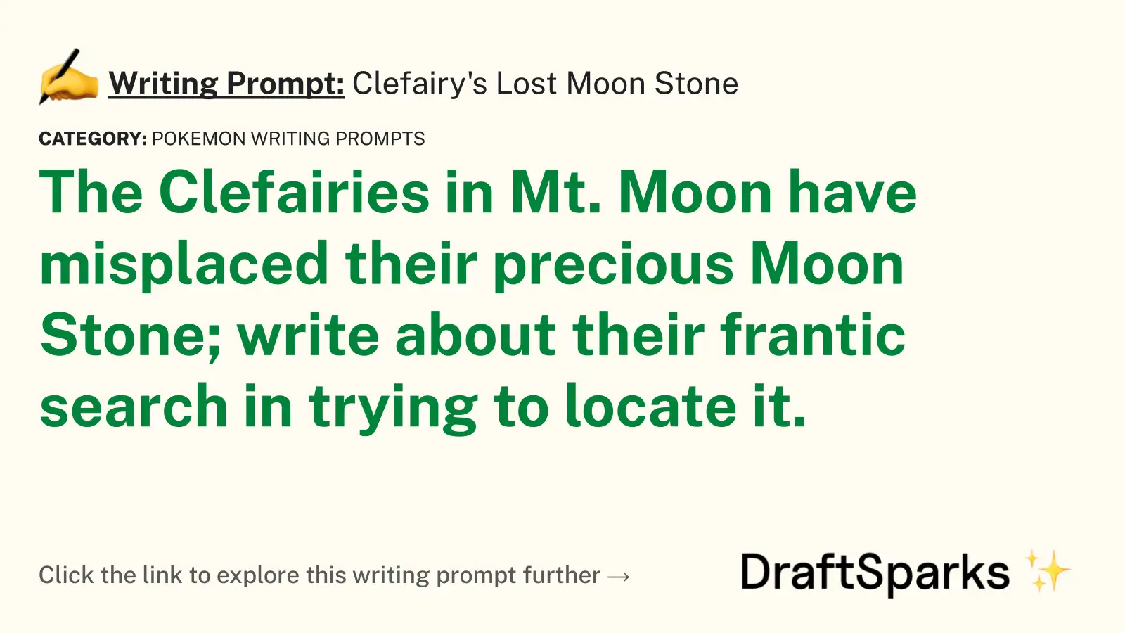 Clefairy’s Lost Moon Stone