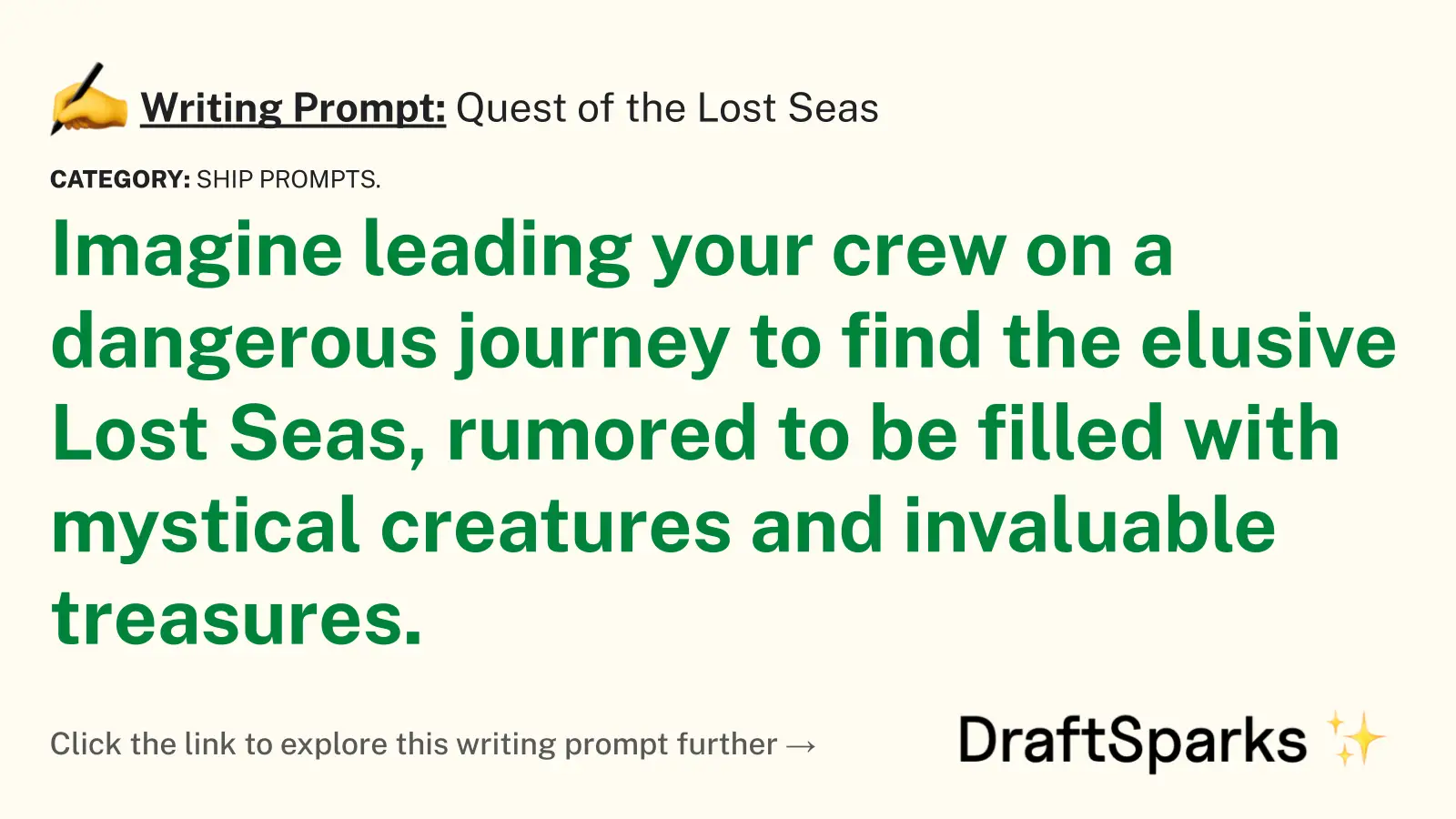 Quest of the Lost Seas