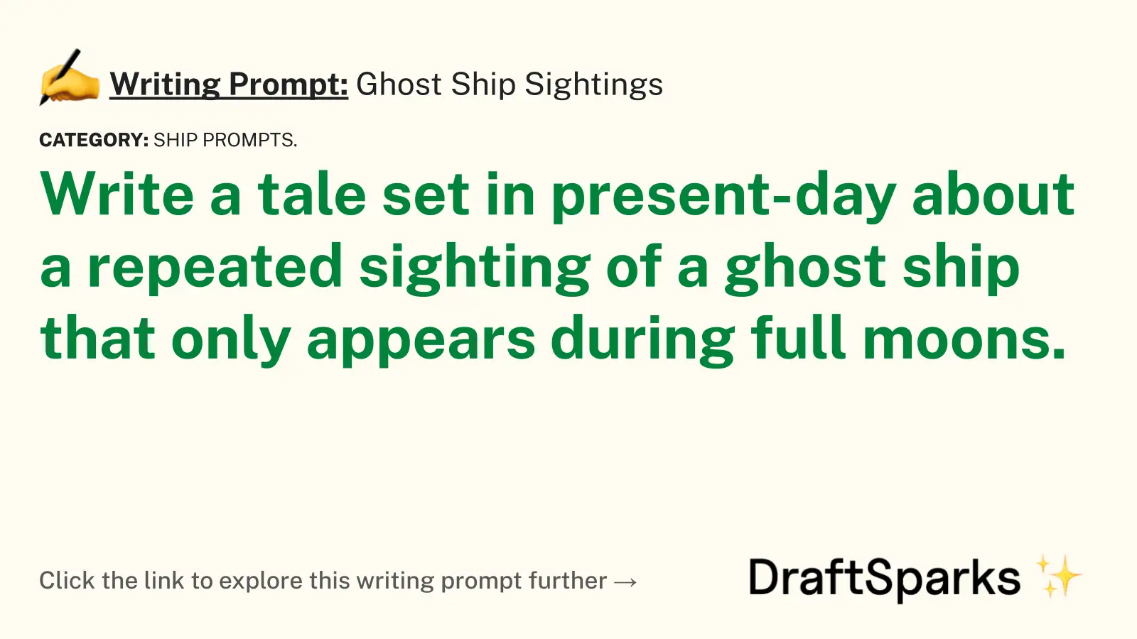 Ghost Ship Sightings
