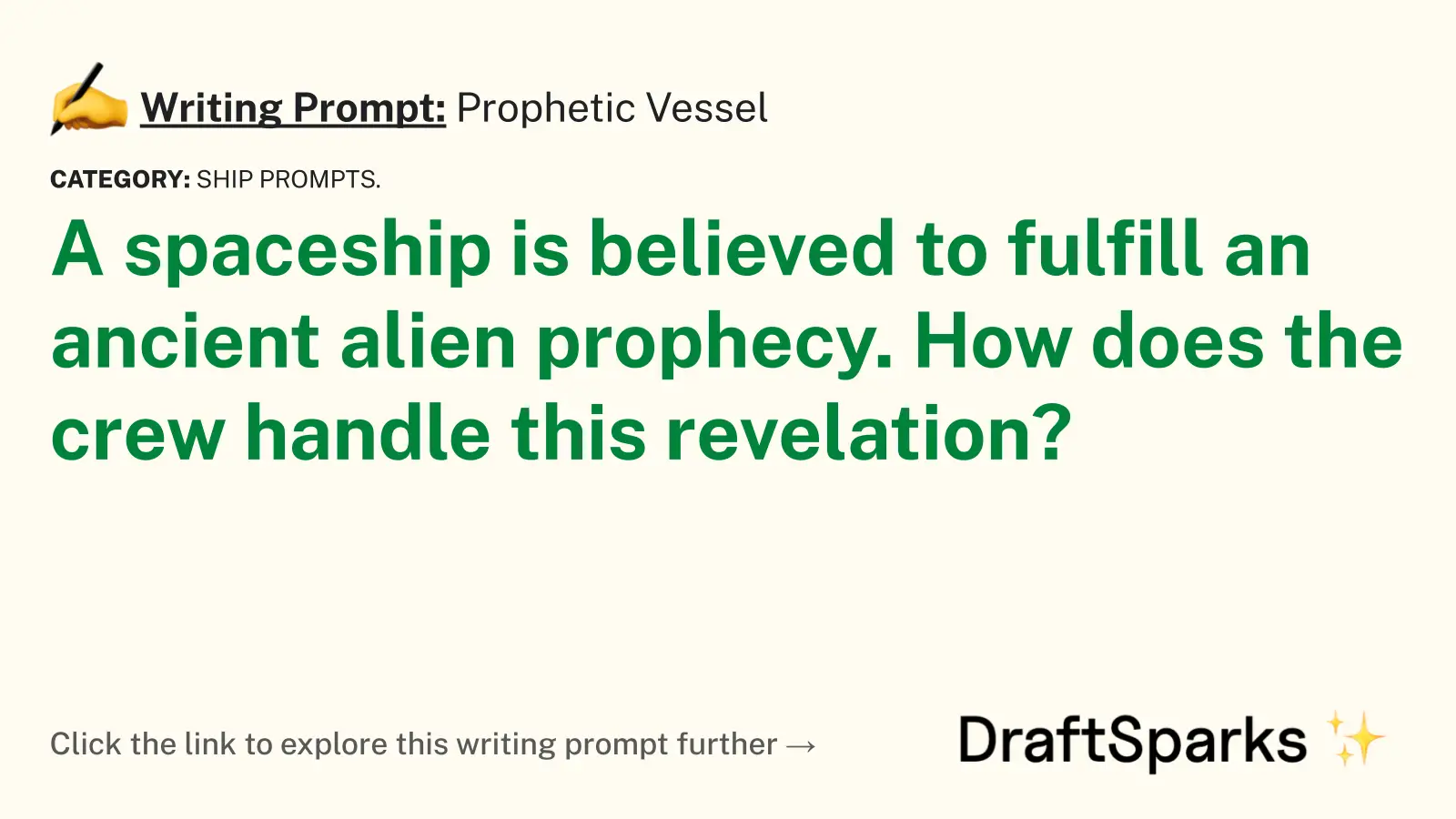 Prophetic Vessel