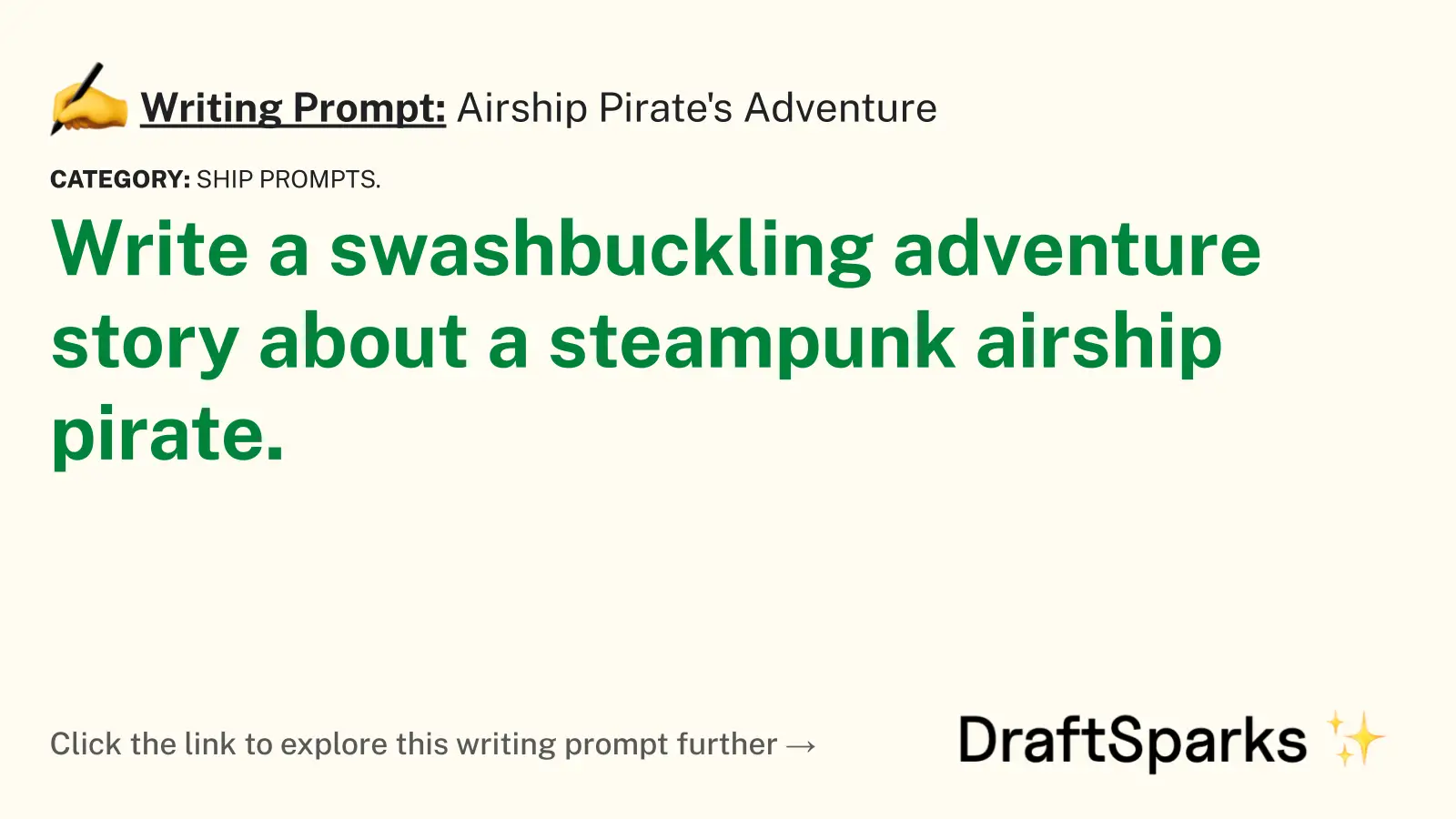 Airship Pirate’s Adventure
