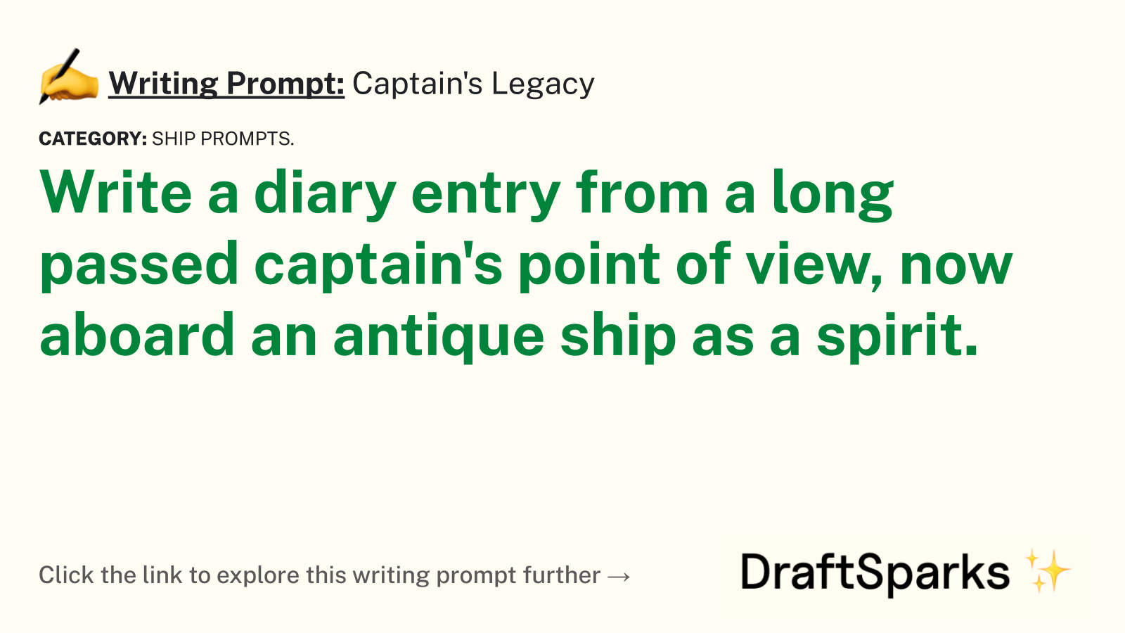 Captain’s Legacy