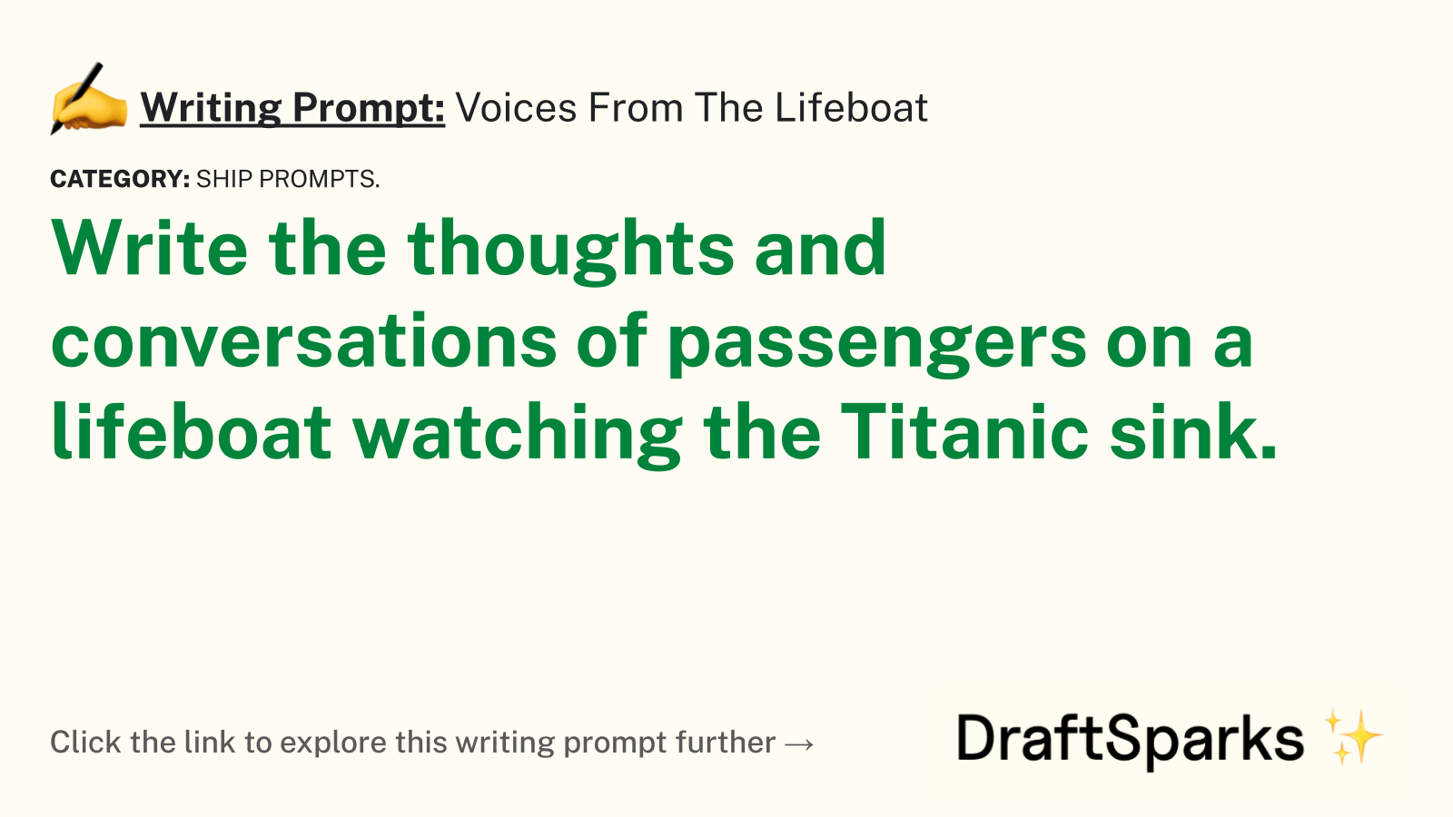 Voices From The Lifeboat