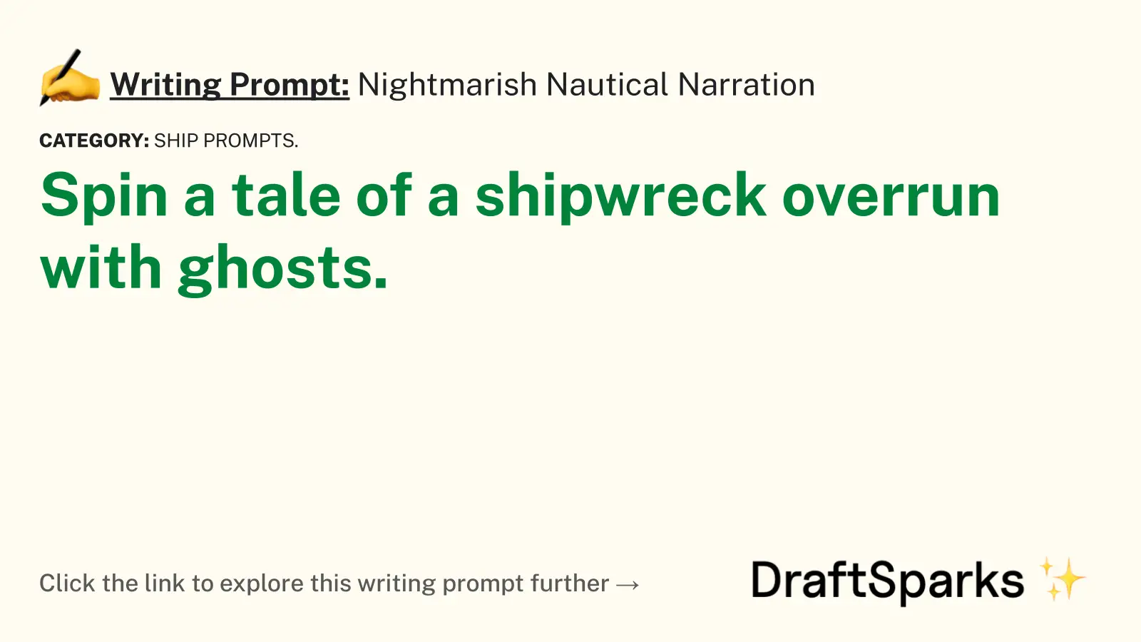 Nightmarish Nautical Narration