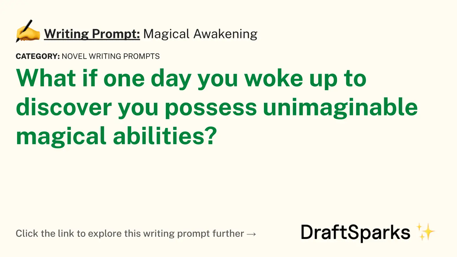 Magical Awakening