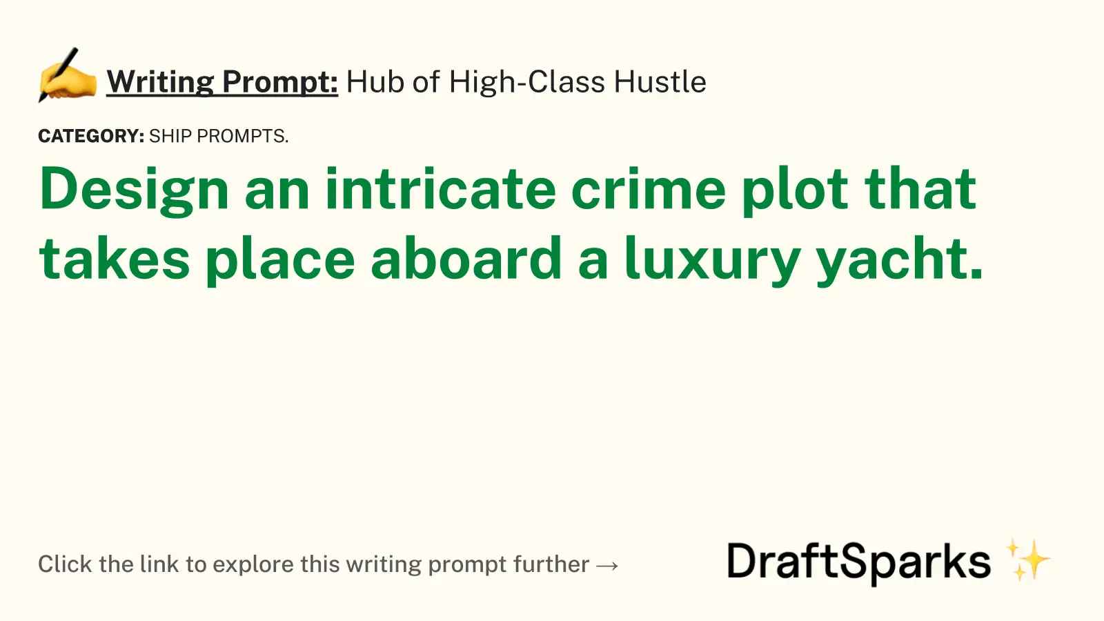 Hub of High-Class Hustle