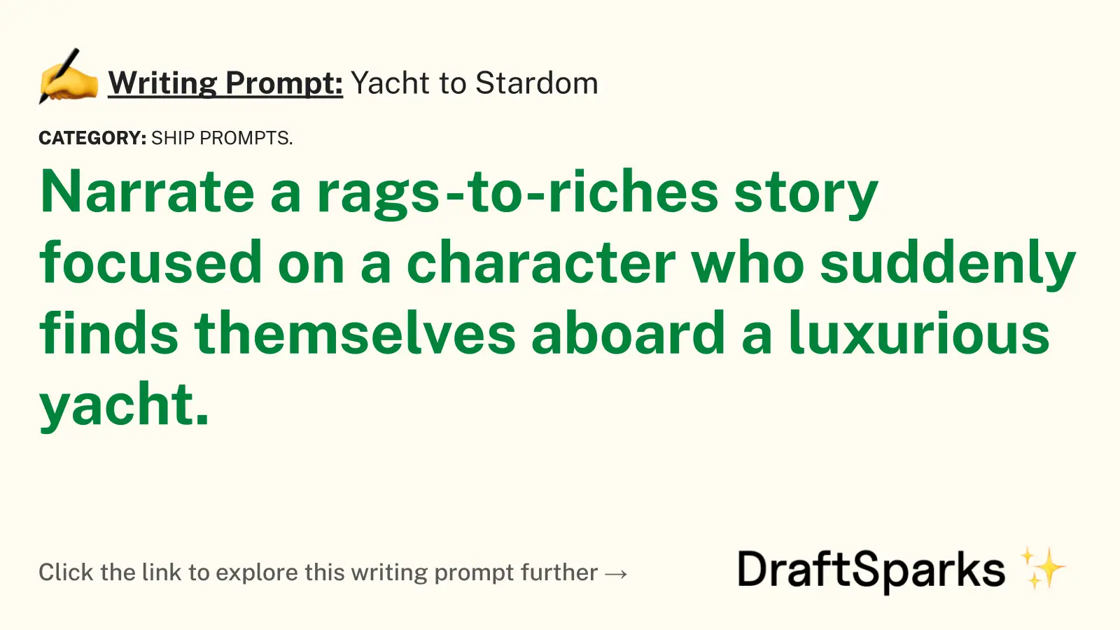 Yacht to Stardom