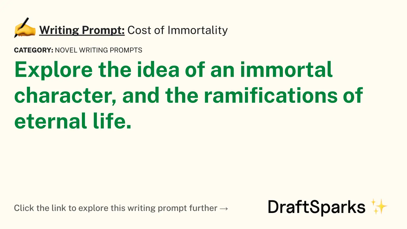 Cost of Immortality