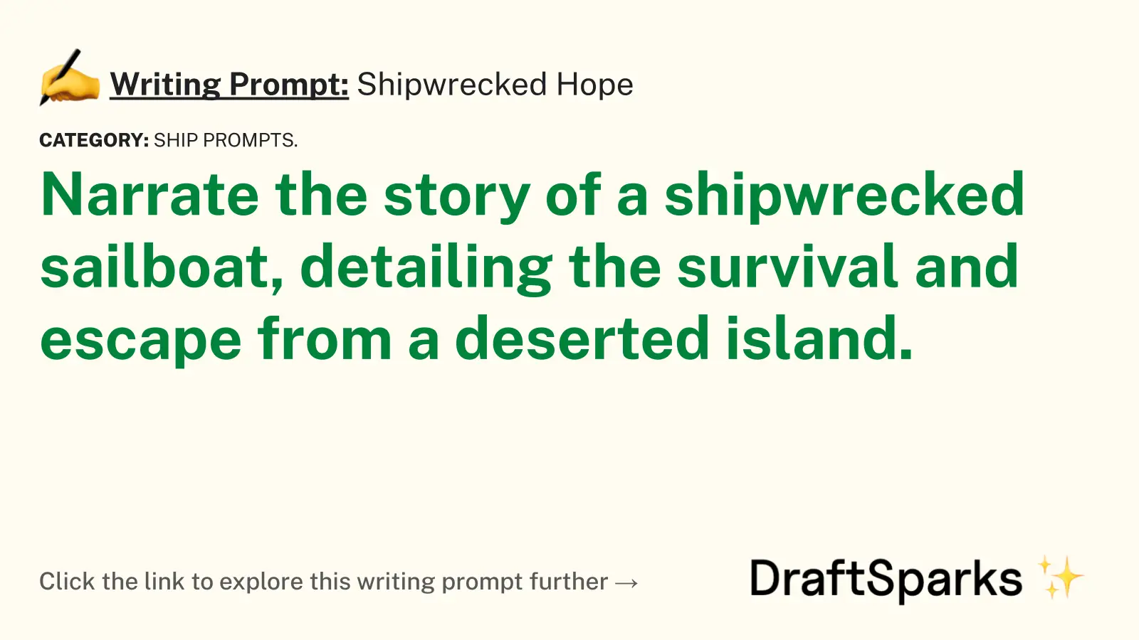 Shipwrecked Hope