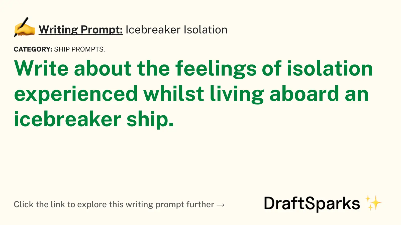 Icebreaker Isolation