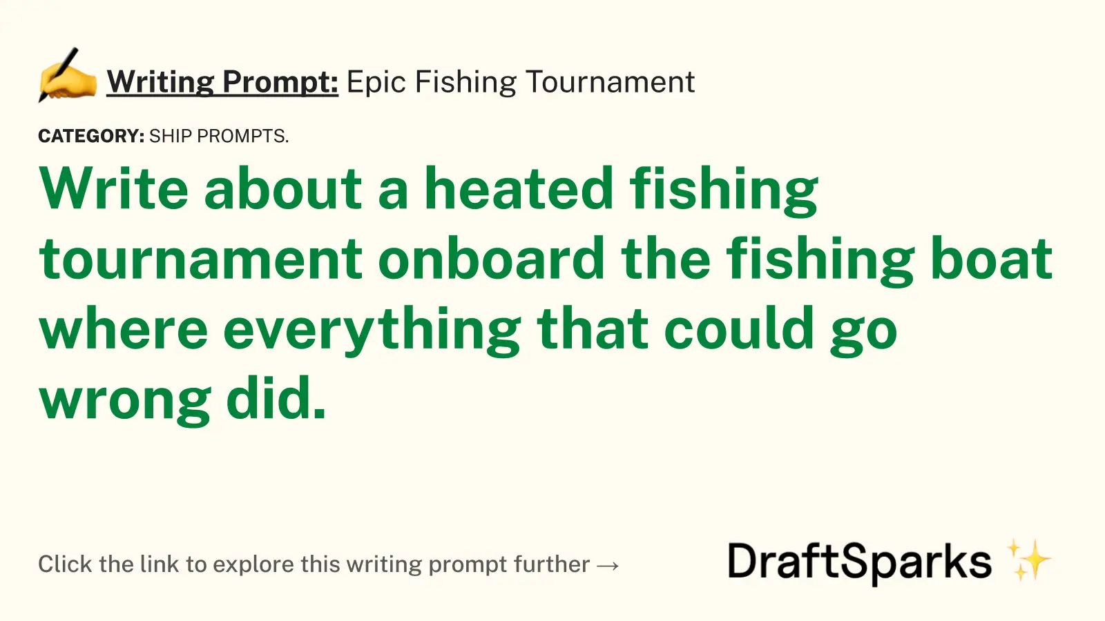 Epic Fishing Tournament