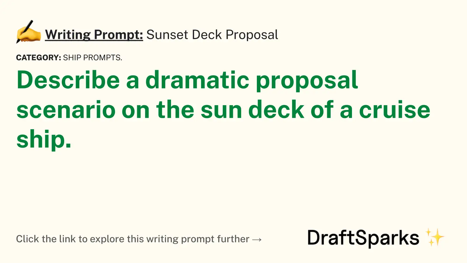 Sunset Deck Proposal
