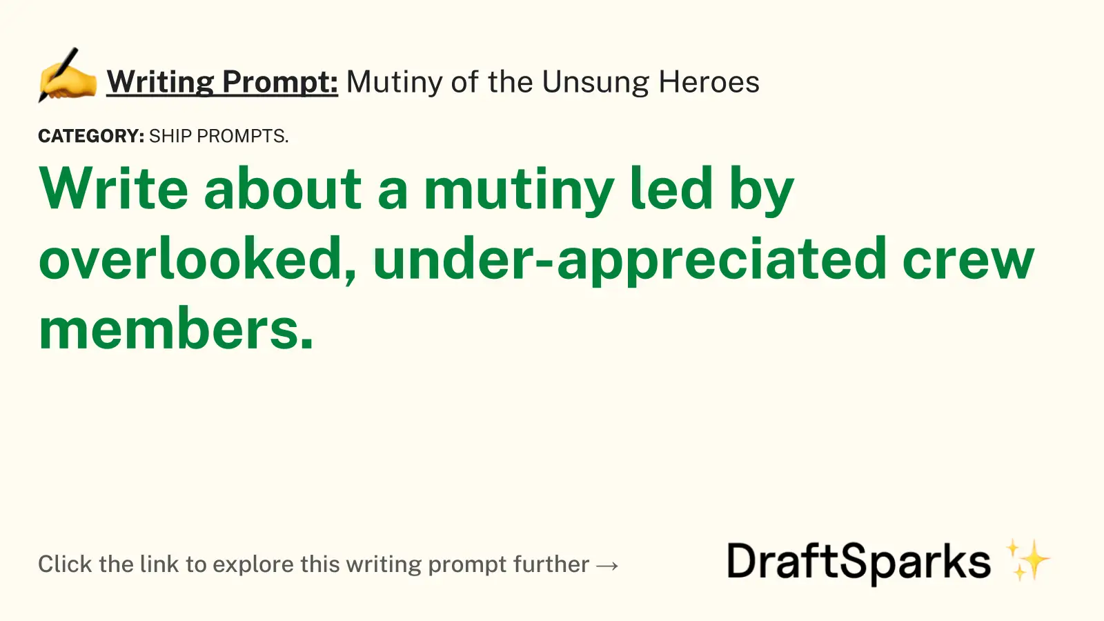 Mutiny of the Unsung Heroes