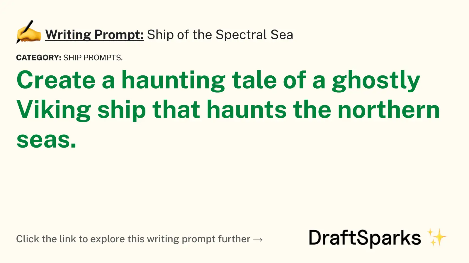 Ship of the Spectral Sea