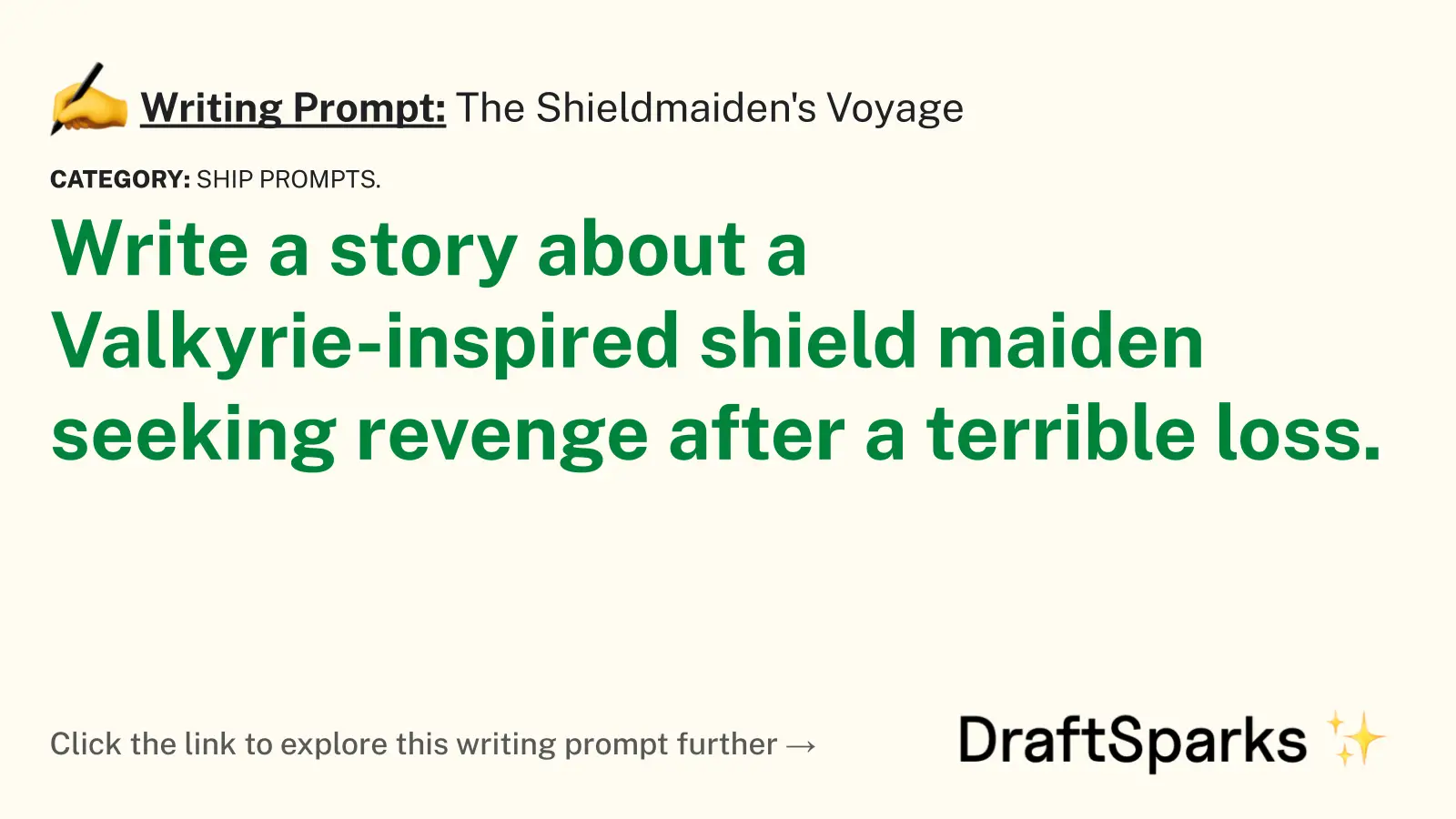 The Shieldmaiden’s Voyage