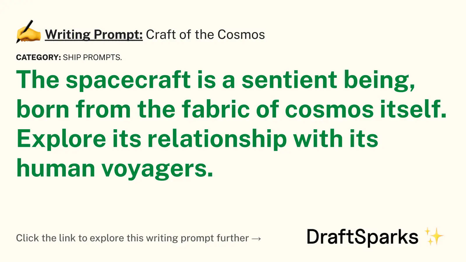 Craft of the Cosmos