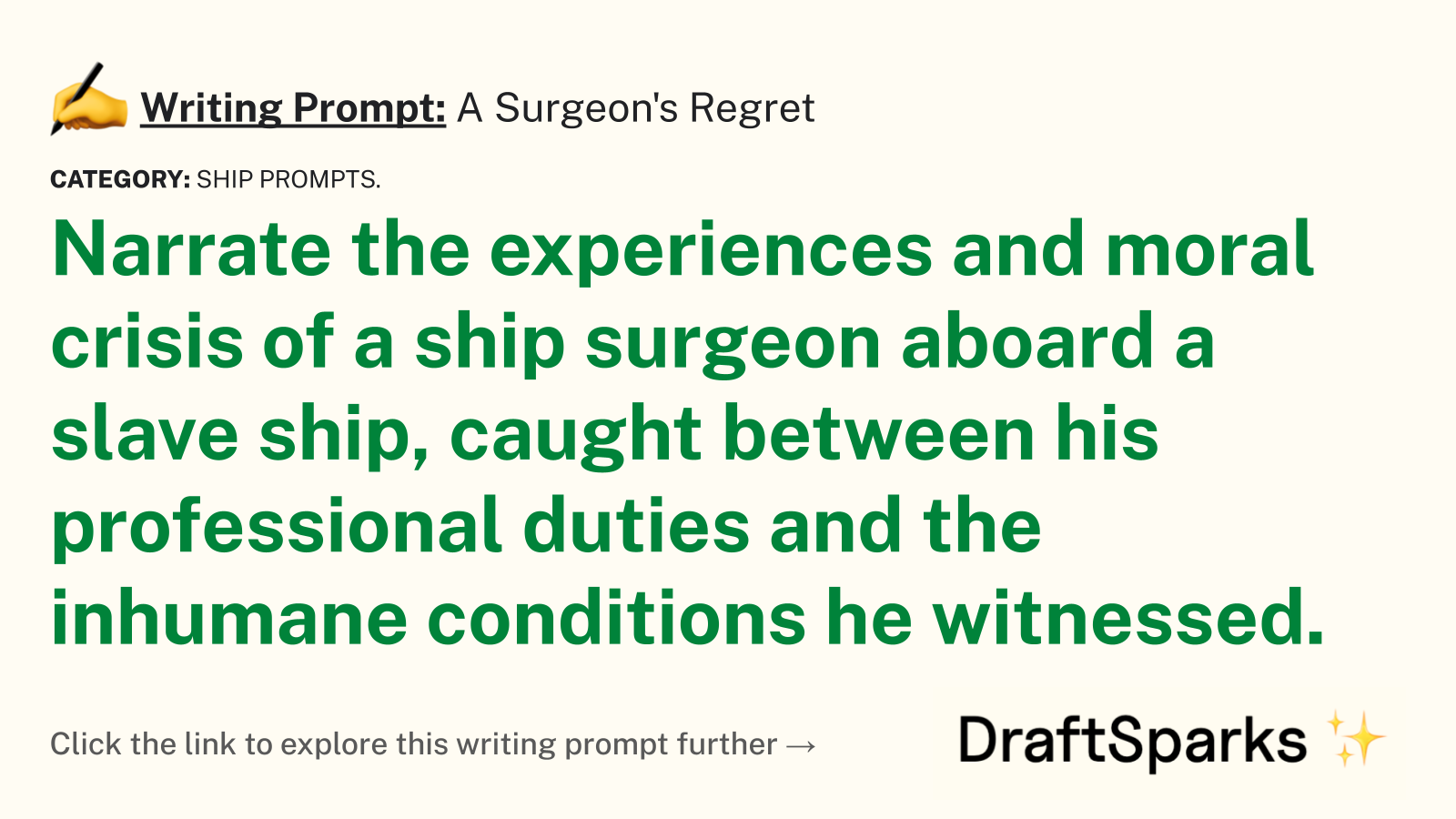 A Surgeon’s Regret