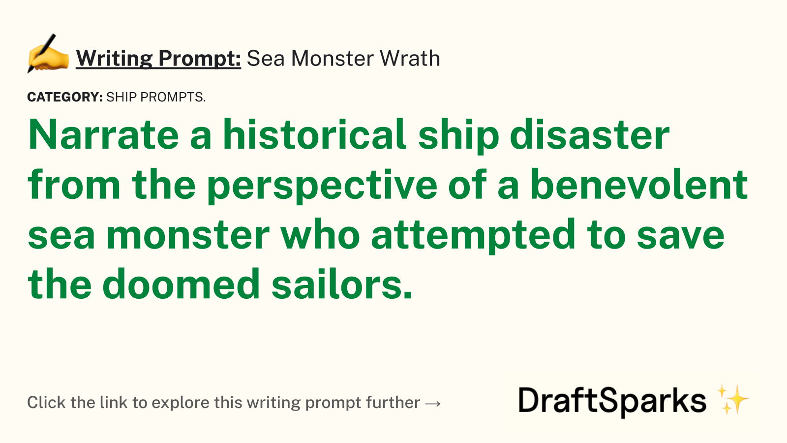 Sea Monster Wrath