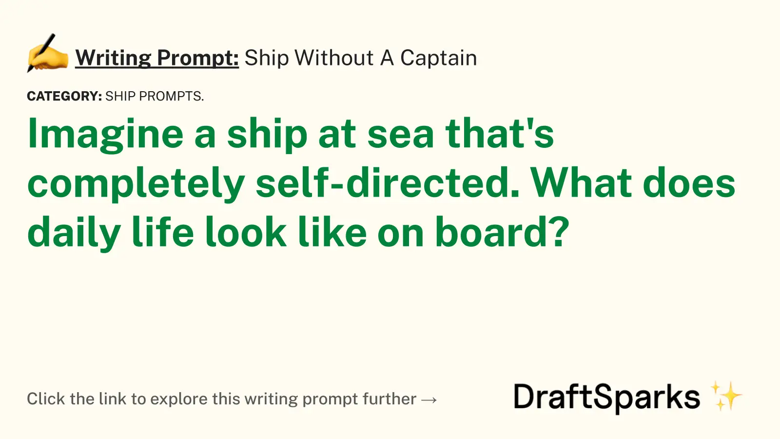 Ship Without A Captain