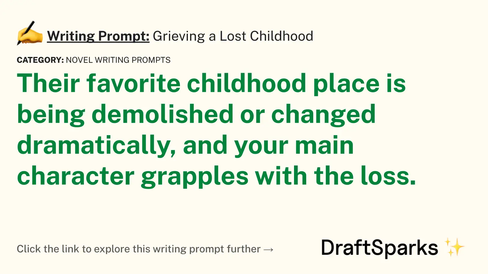 Grieving a Lost Childhood
