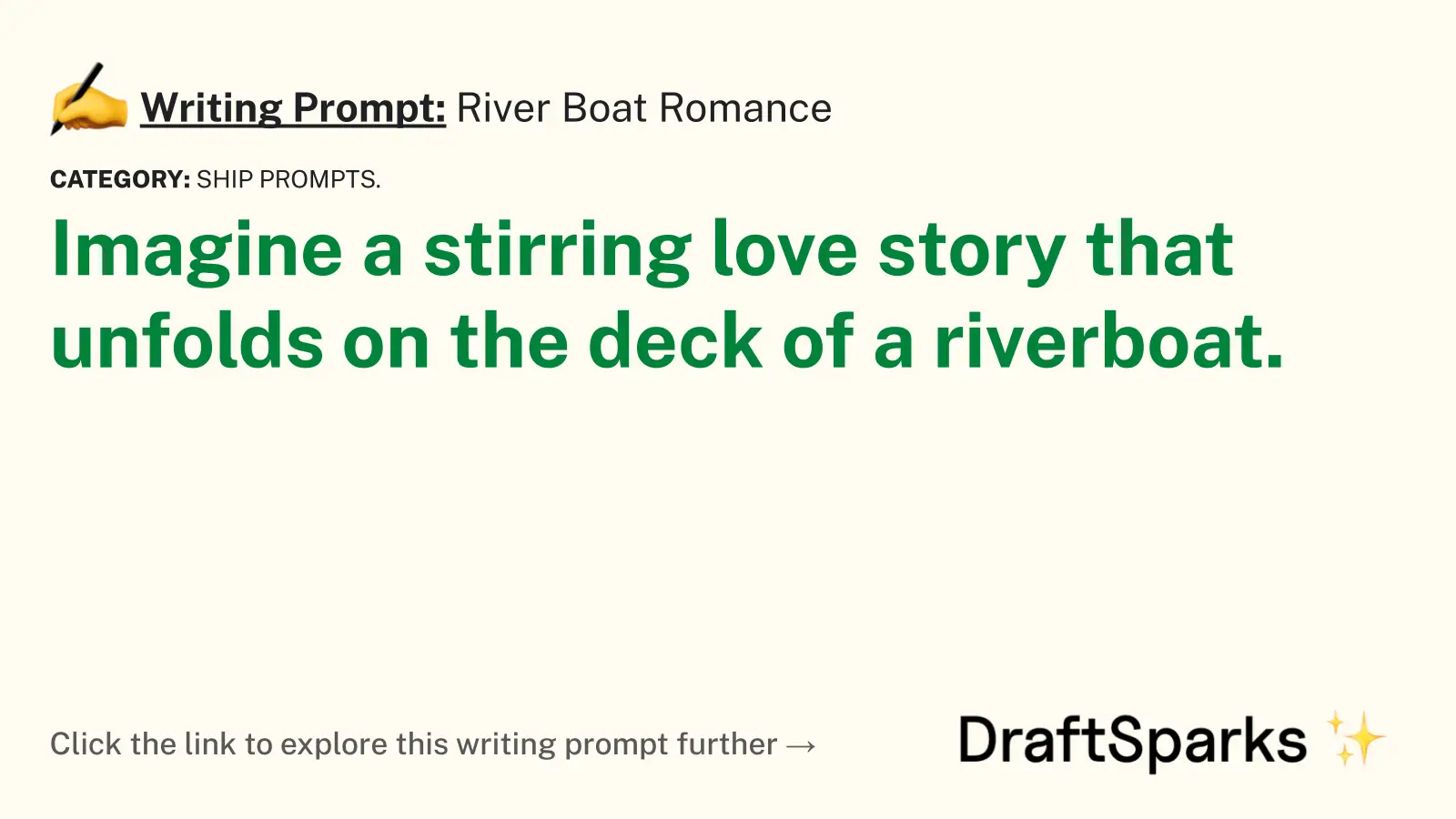 River Boat Romance