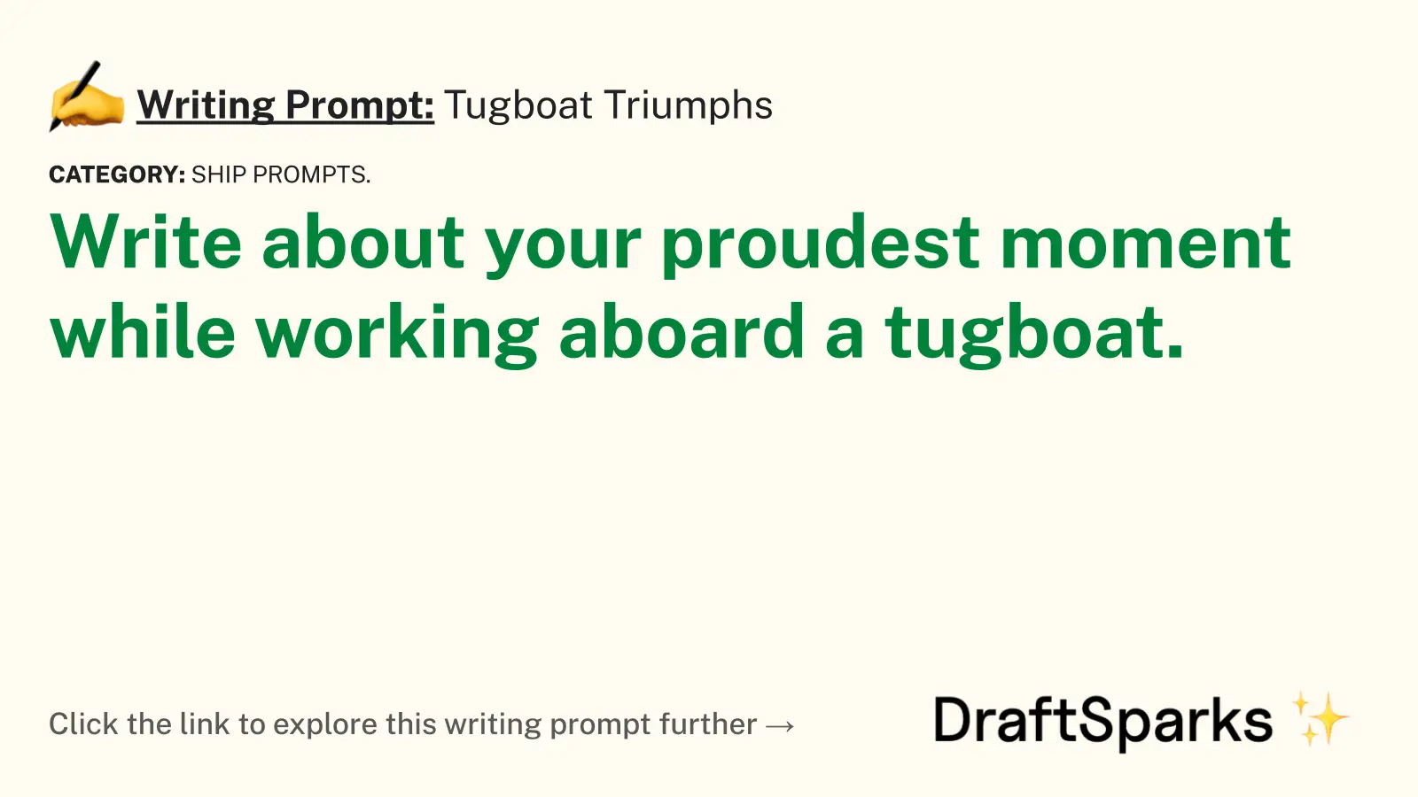 Tugboat Triumphs