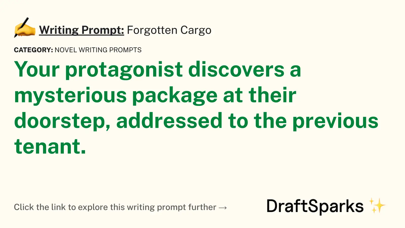 Forgotten Cargo