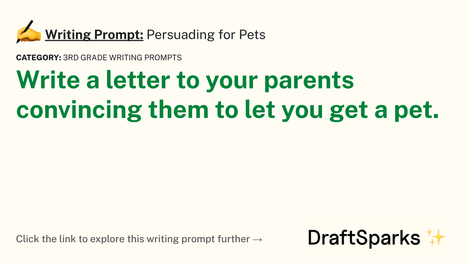 Persuading for Pets