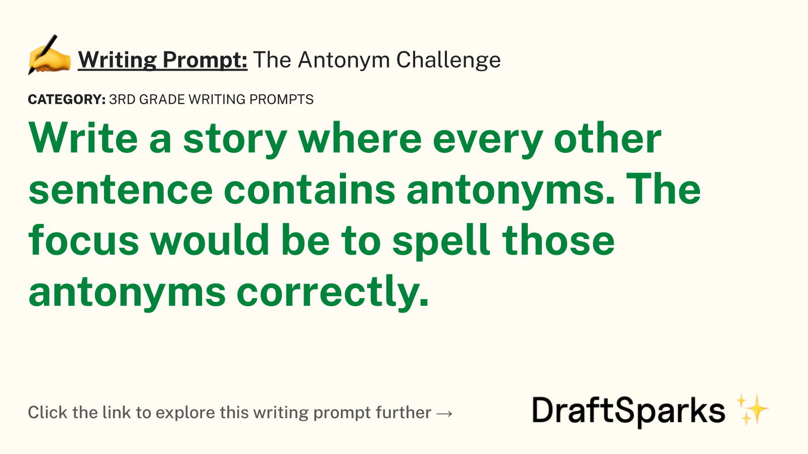 The Antonym Challenge