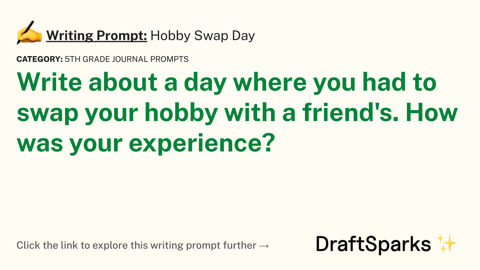 Hobby Swap Day