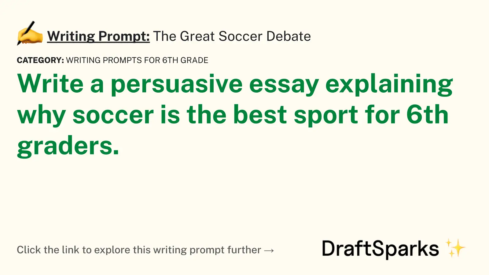 The Great Soccer Debate
