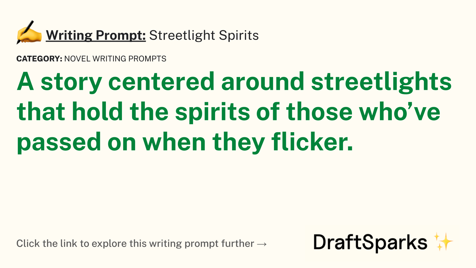 Streetlight Spirits