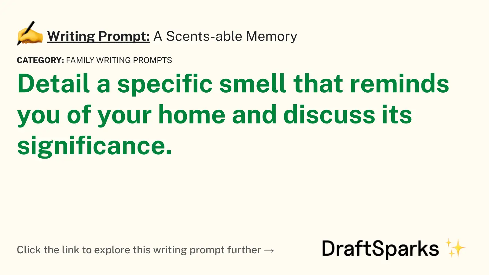 A Scents-able Memory