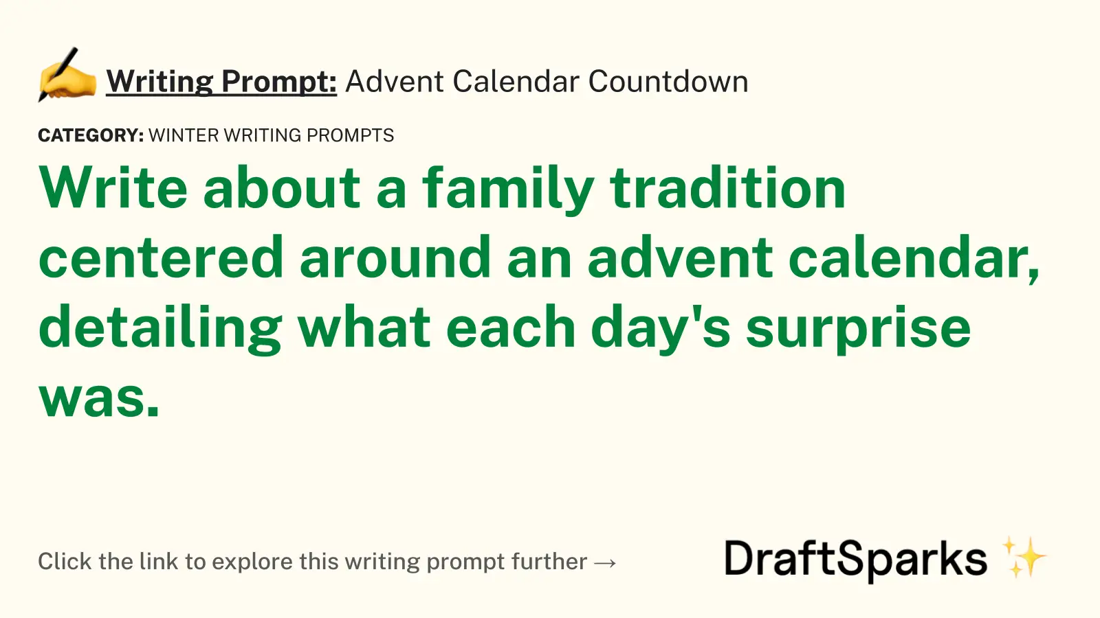 Advent Calendar Countdown