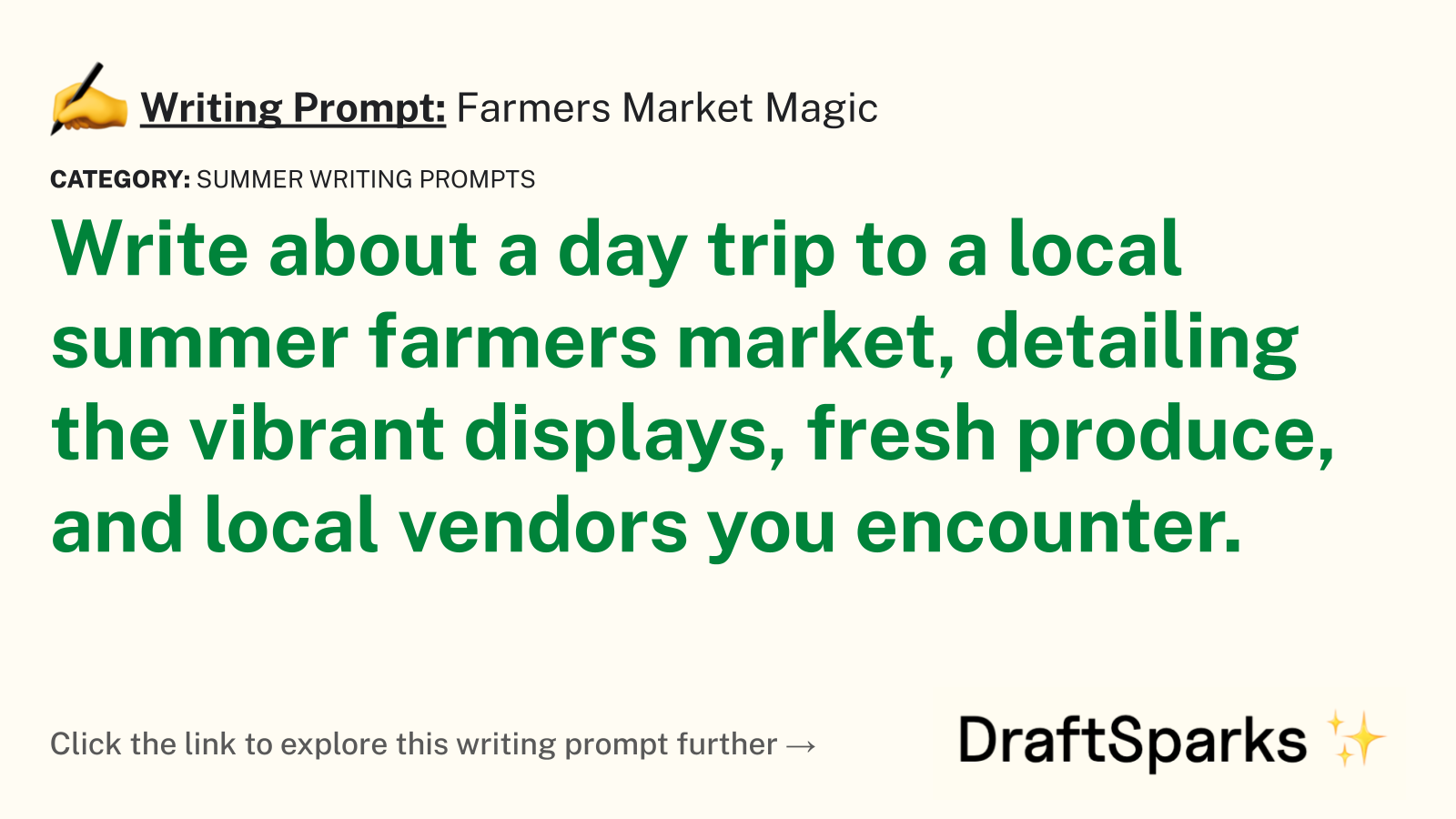Farmers Market Magic