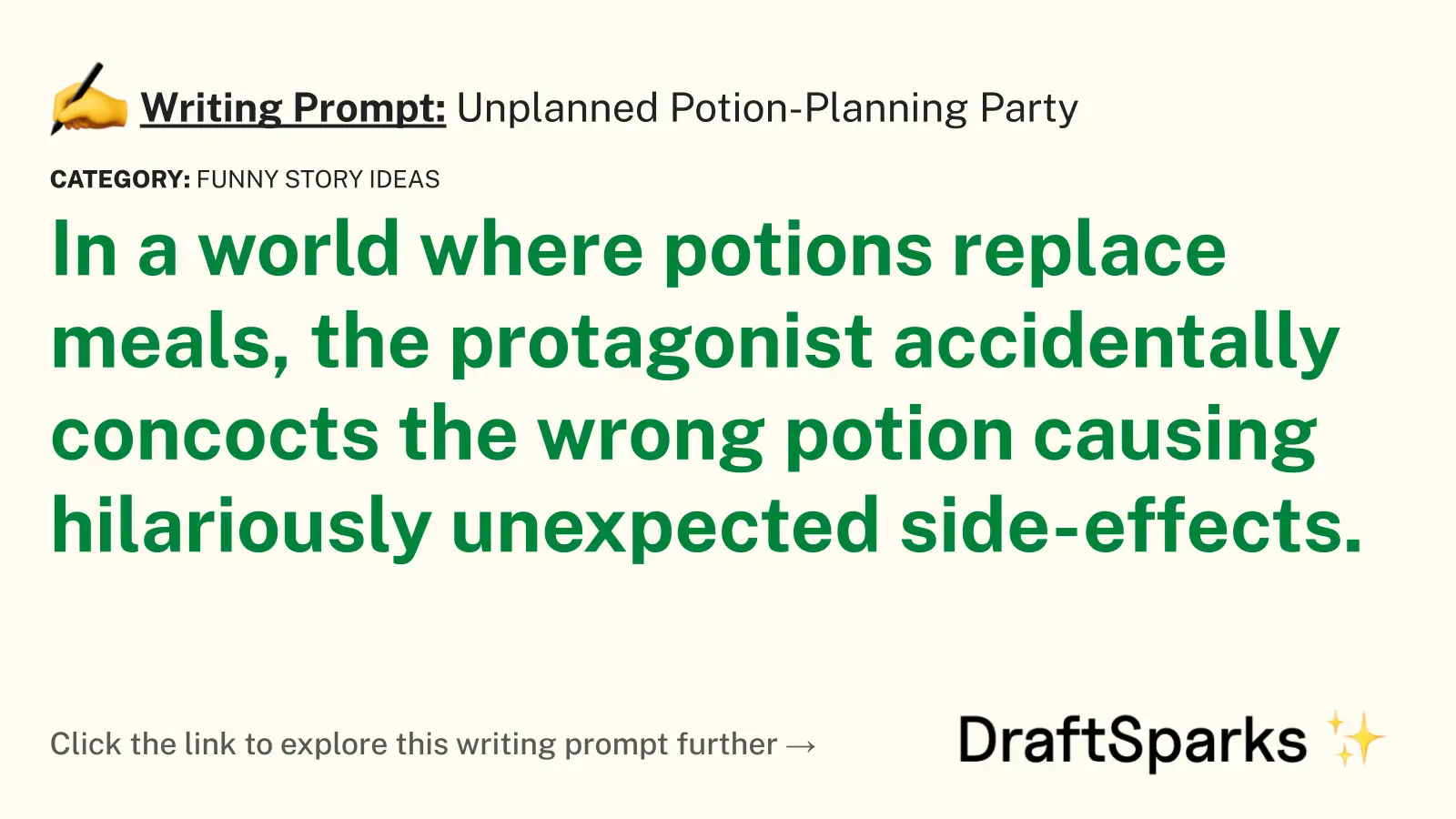 Unplanned Potion-Planning Party