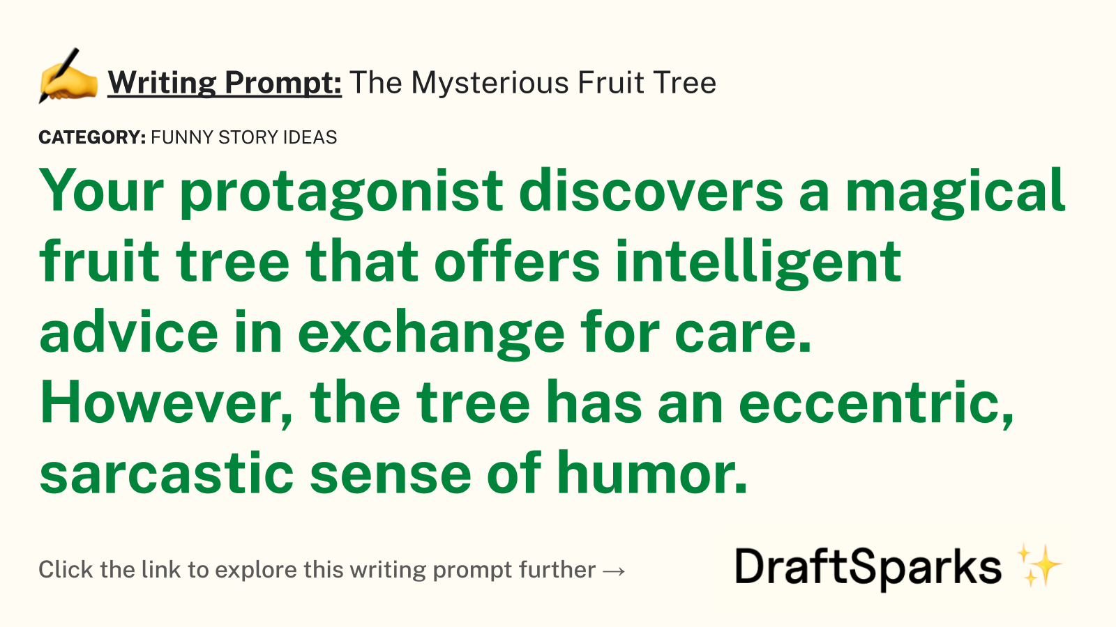 The Mysterious Fruit Tree