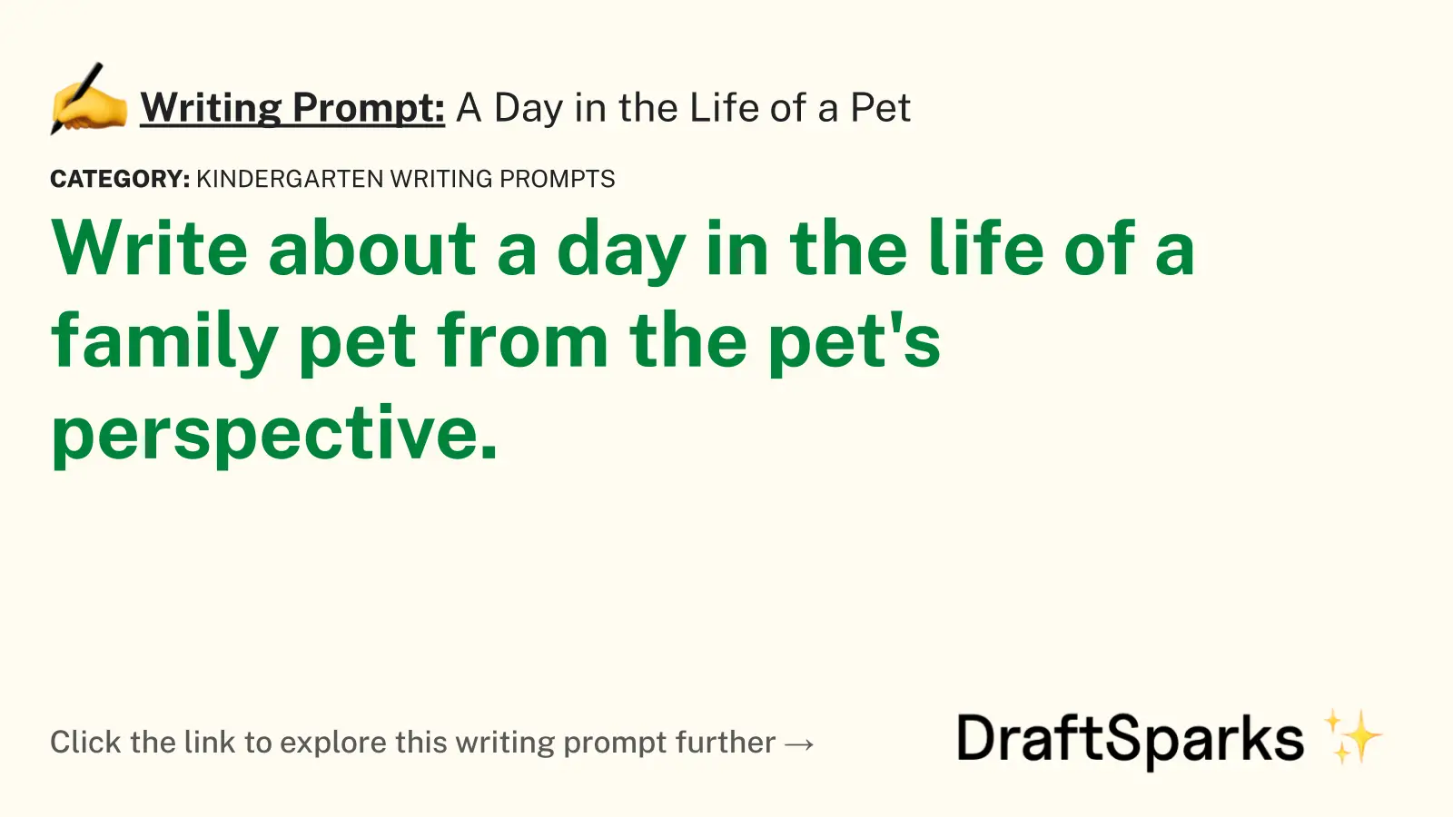A Day in the Life of a Pet