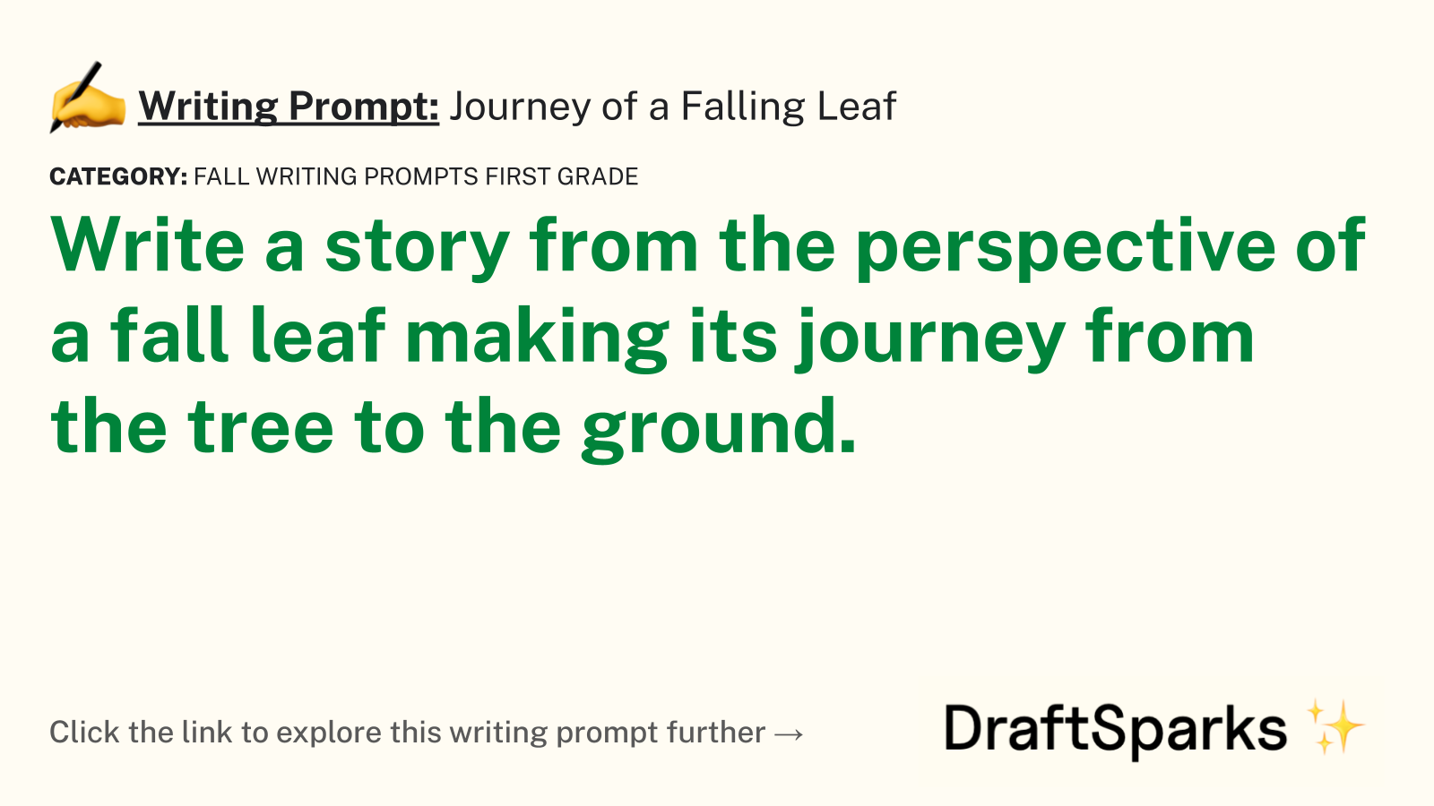 Journey of a Falling Leaf