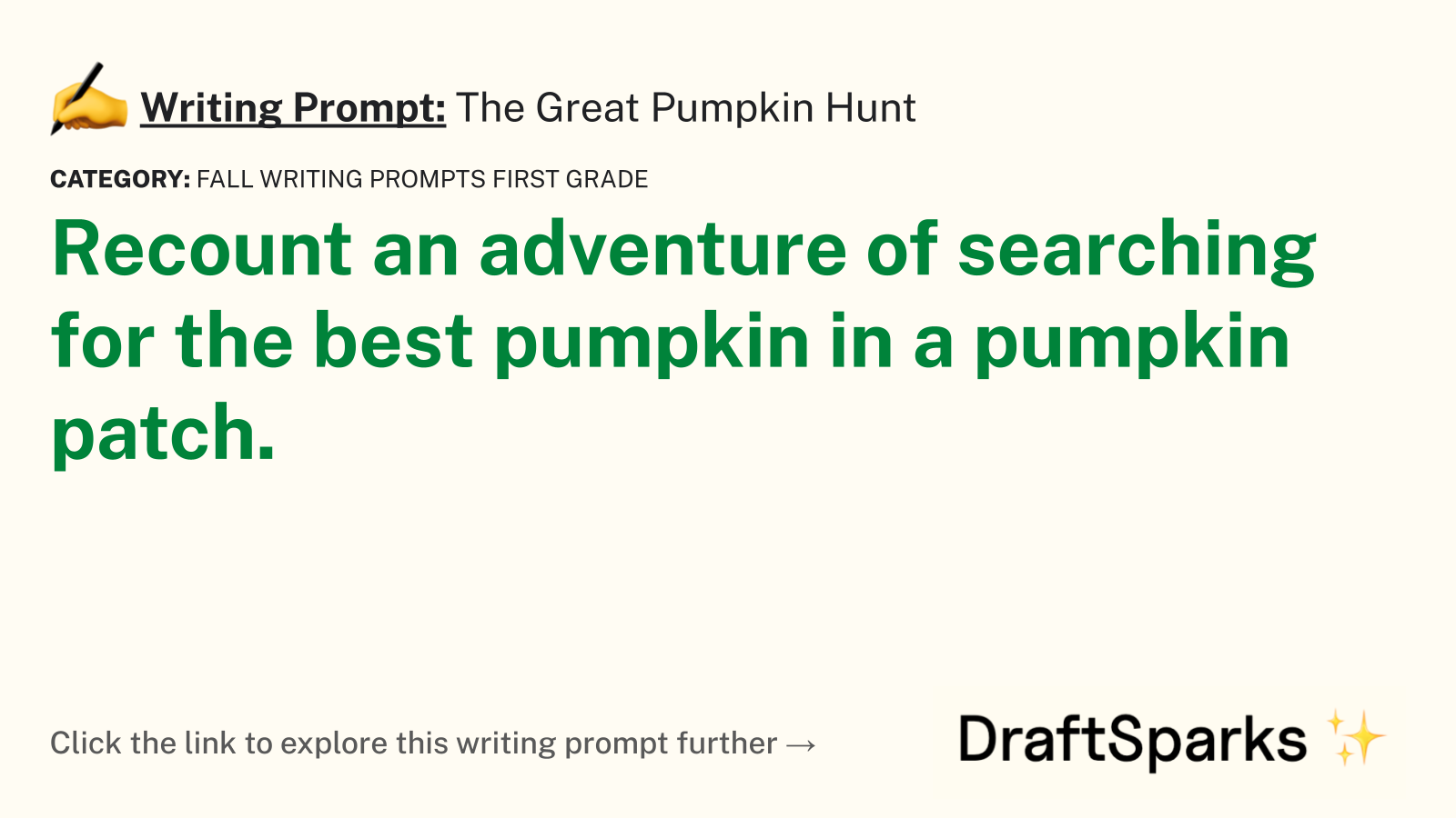 The Great Pumpkin Hunt