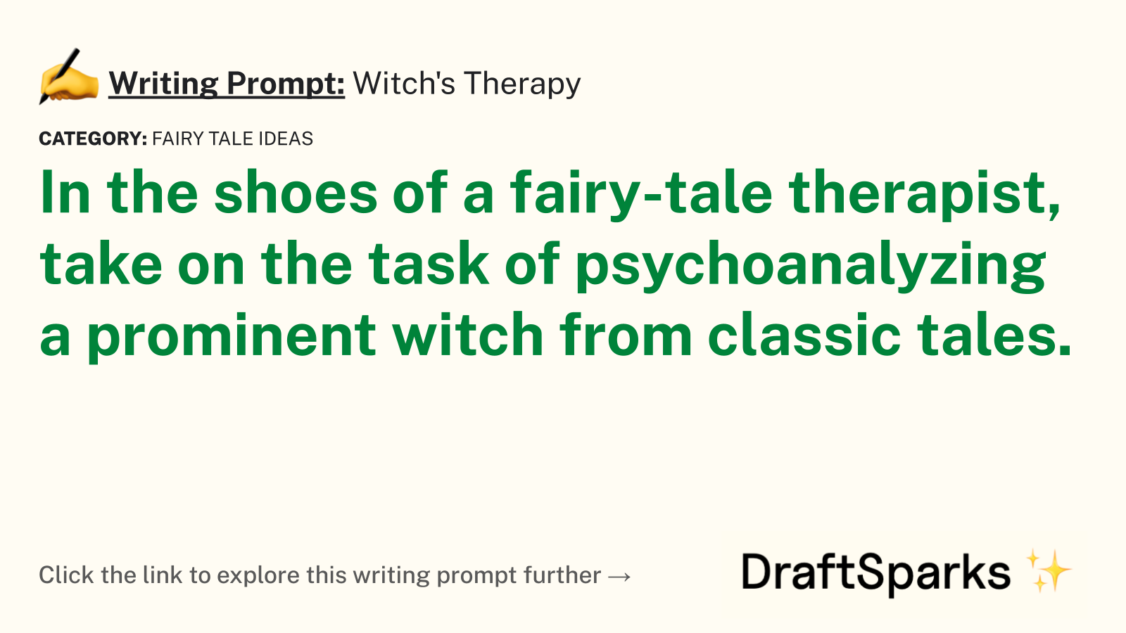 Witch’s Therapy